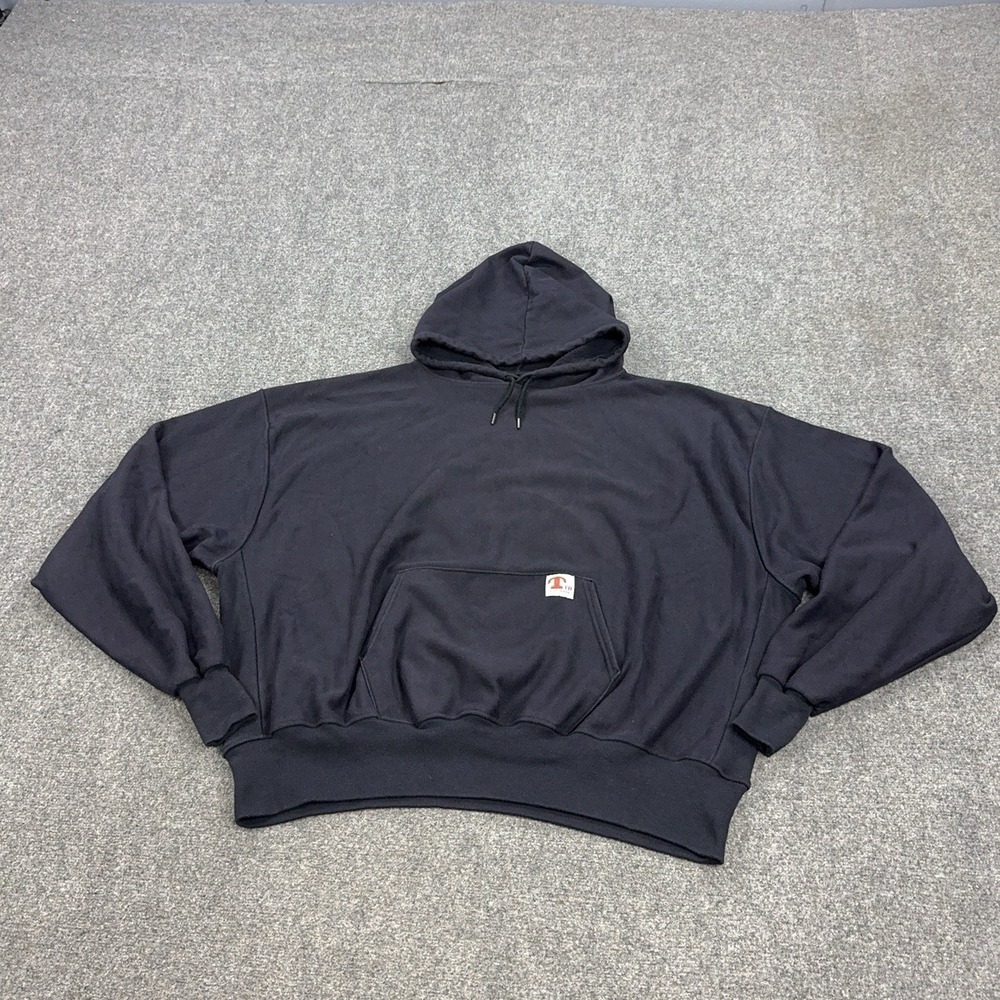 Tyndale Hoodie Mens 5XL Blue Flame Resistant FR Fleece Pullover Work Sweatshirt